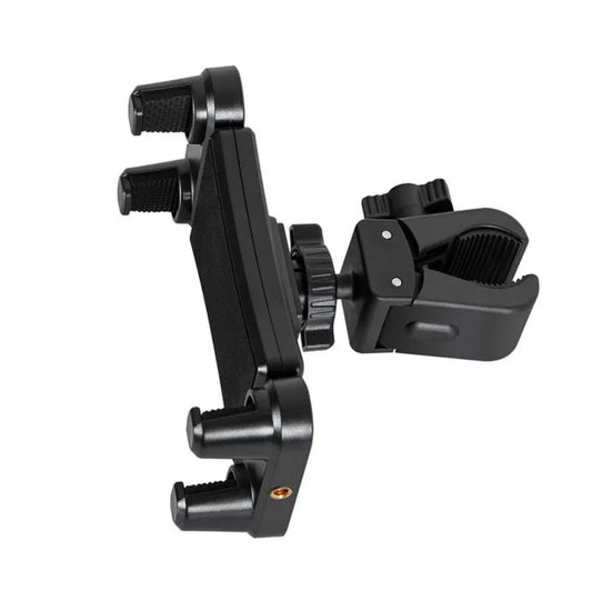 ACCRSNCH Universal Clamp-On Tablet & Phone Mount Holder for Surveying Pole Tripod, Boat Rail, Bike Handlebar, Treadmill & Microphone Stand, for iPad Pro, iPhone & More