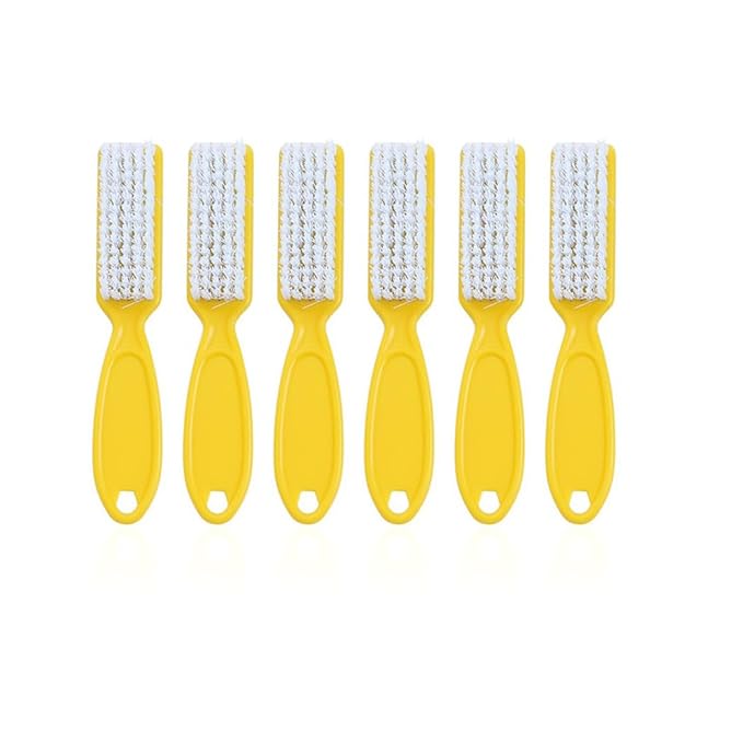 6Pcs Nail Brush for Cleaning Fingernails, Handle Grip Cleaning Brush for Nail