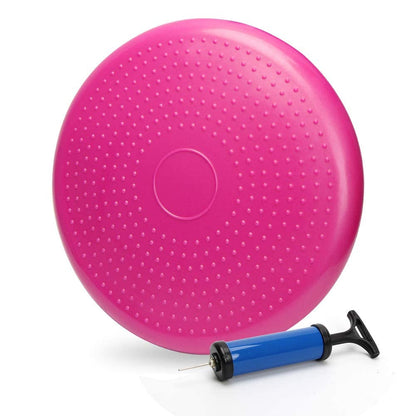 WIWAPLEX Wiggle Seat, Inflatable Stability Balance Disc Wobble Cushion, Balance Disc Wiggle Seat, Flexible Seating Classroom with Free Air Pump Sensory Kids (Office & Home & School) (Pink)