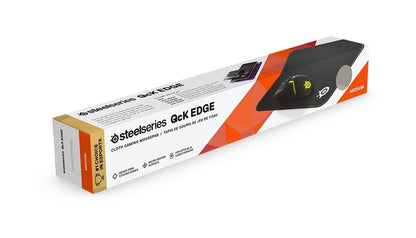 SteelSeries QcK Edge - Cloth Gaming Mouse Pad - stitched edge to prevent wear - optimized for gaming sensors - size M