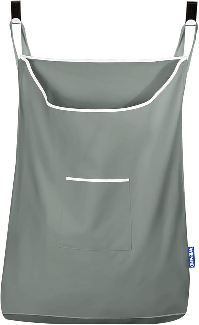 WENKO Laundry Hamper Bag Hanging, Over The Door Basket