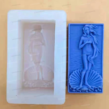 Angle Venus Silicone Soap Molds Soap Molds for Soap Making Silicon Molds for Soaps DIY Craft Handmade Soap Candle Plaster Resin Mould (12306)