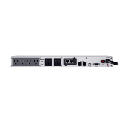 CyberPower OR700LCDRM1U Smart App LCD UPS Battery Backup and Surge Protector, 700VA/400W, 6 Outlets, AVR, 1U Rackmount, UL Certified