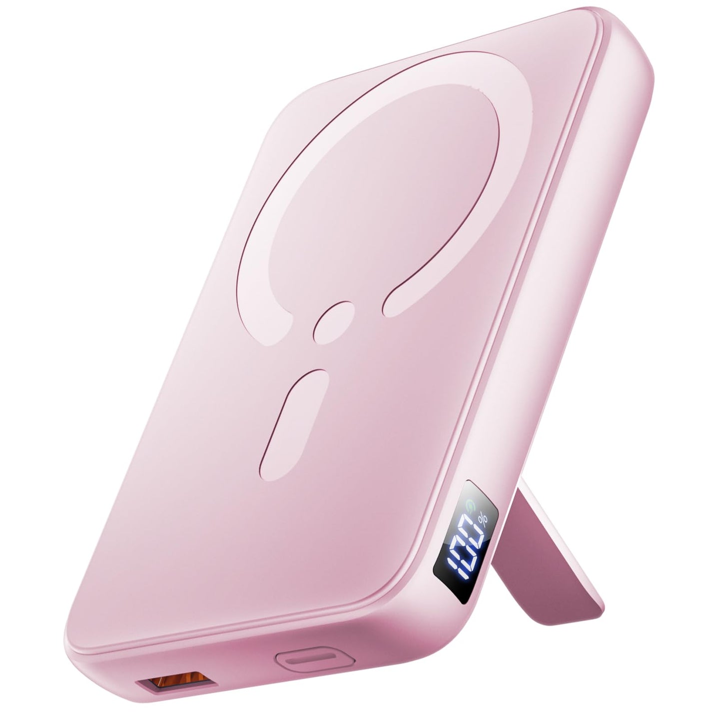 for Magsafe Portable Charger, 12000mAh Wireless Magnetic Power Bank with Stand and PD 20W Fast Charging, for Magsafe Battery Pack Compatible with iPhone 17/16/15/14/13 Series,Travel Camping Essential