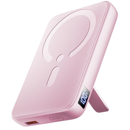 for Magsafe Portable Charger, 12000mAh Wireless Magnetic Power Bank with Stand and PD 20W Fast Charging, for Magsafe Battery Pack Compatible with iPhone 17/16/15/14/13 Series,Travel Camping Essential