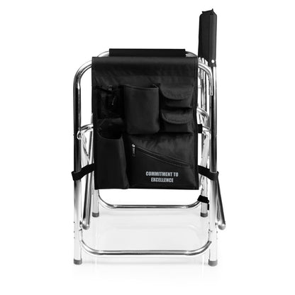 PICNIC TIME NFL Las Vegas Raiders Sports Chair with Side Table, Beach Chair, Camp Chair for Adults