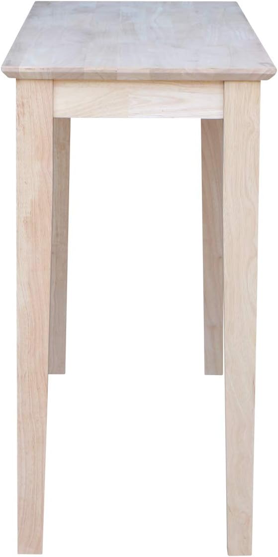 International Concepts Shaker Console Table, 48-Inch Long, Solid Parawood