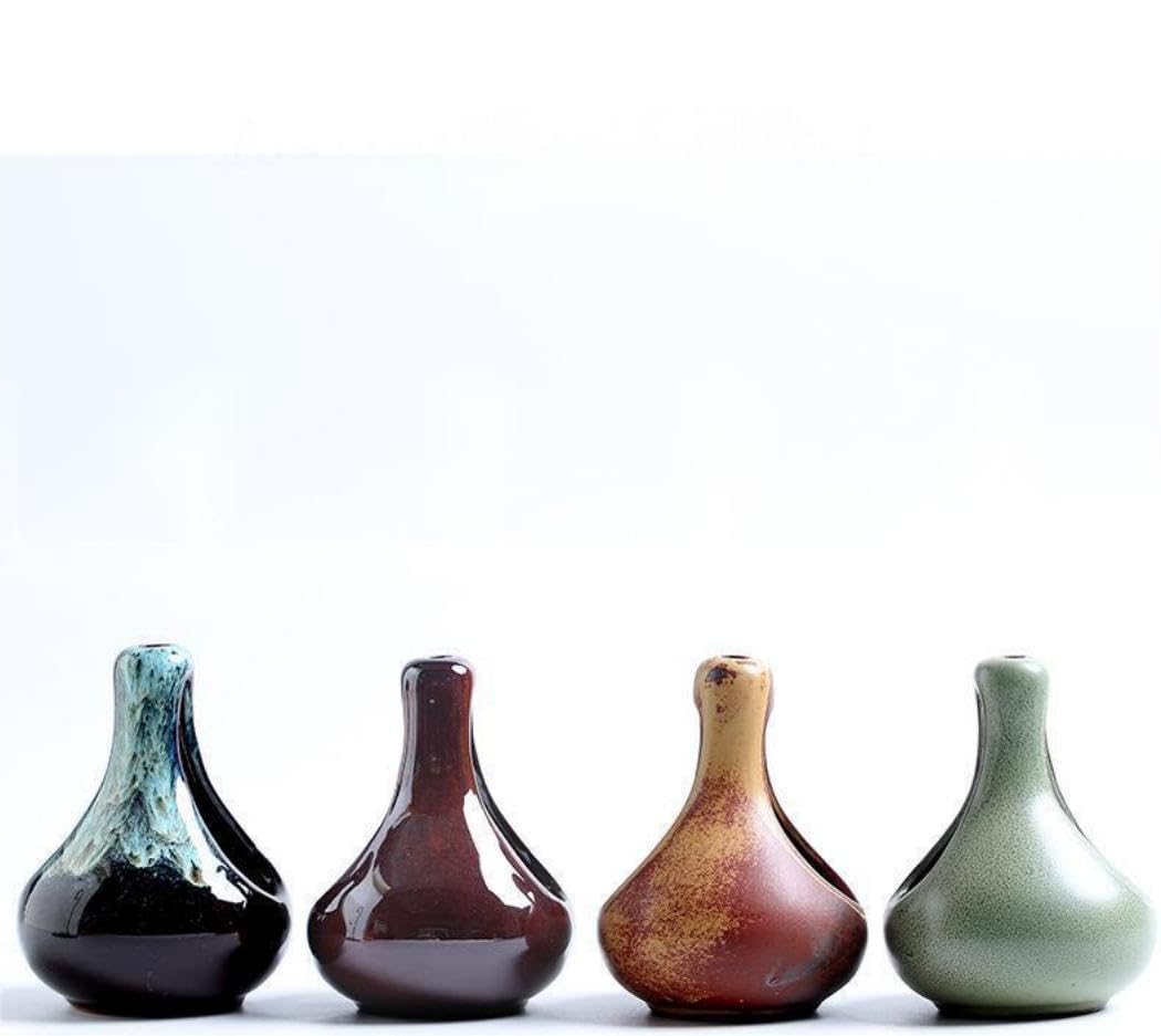 Warmself Tear Drop Essential Oil Burner Wax Melt Burners, Aromatherapy Aroma Burner Ceramic Oil Diffuser Candle Tealight Holder Home Bedroom Decor-C1