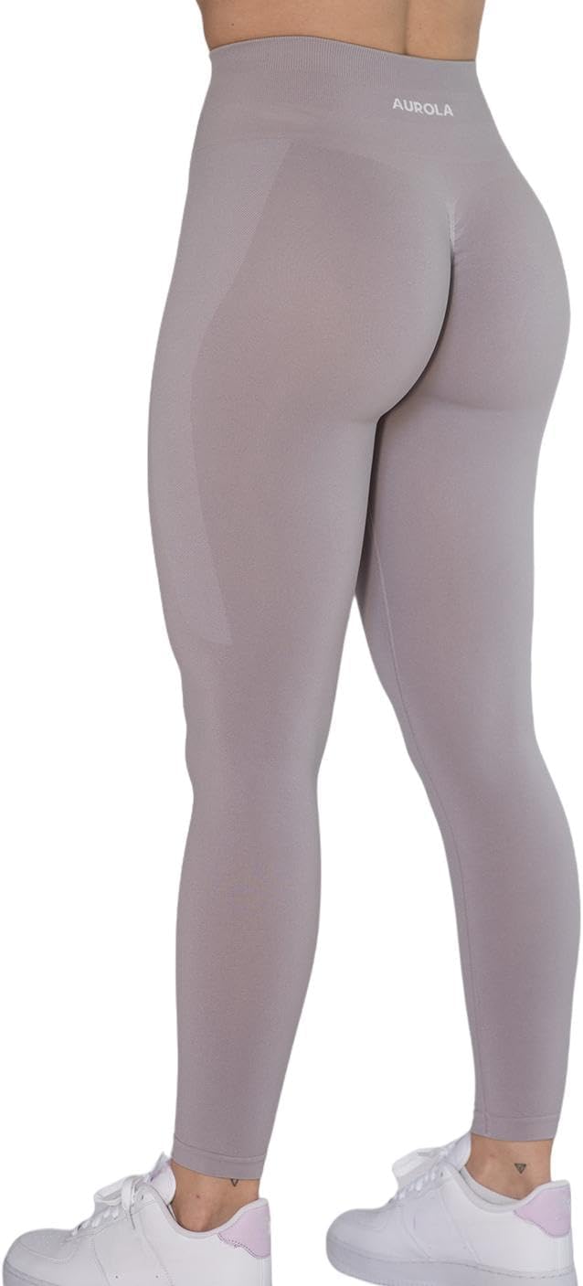 AUROLA Workout Leggings for Women Seamless Scrunch Tights Tummy Control Gym Fitness Girl Sport Active Yoga Pants