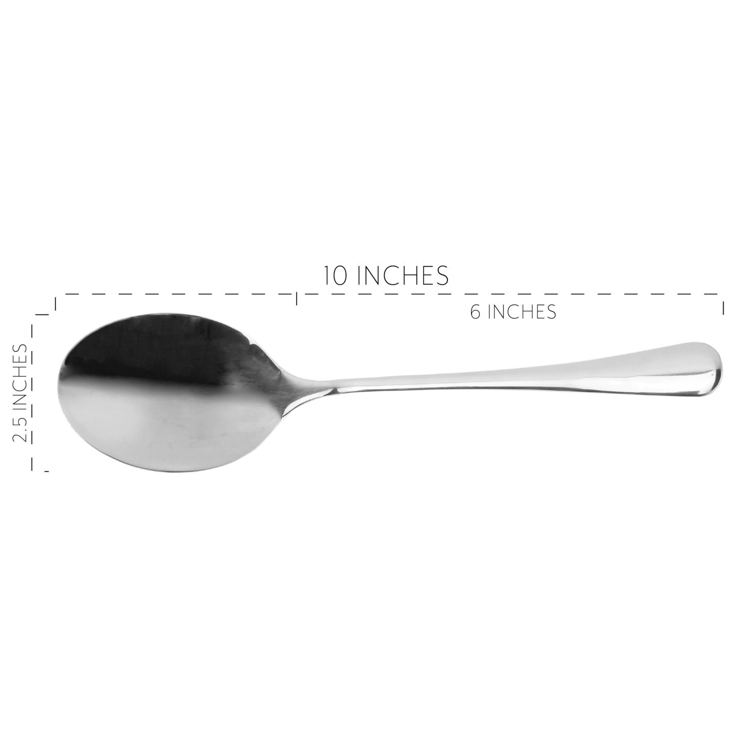 Cornucopia Brands X-Large Stainless Steel Serving Spoons (2-Pack), Buffet & Banquet Style Serving Utensils