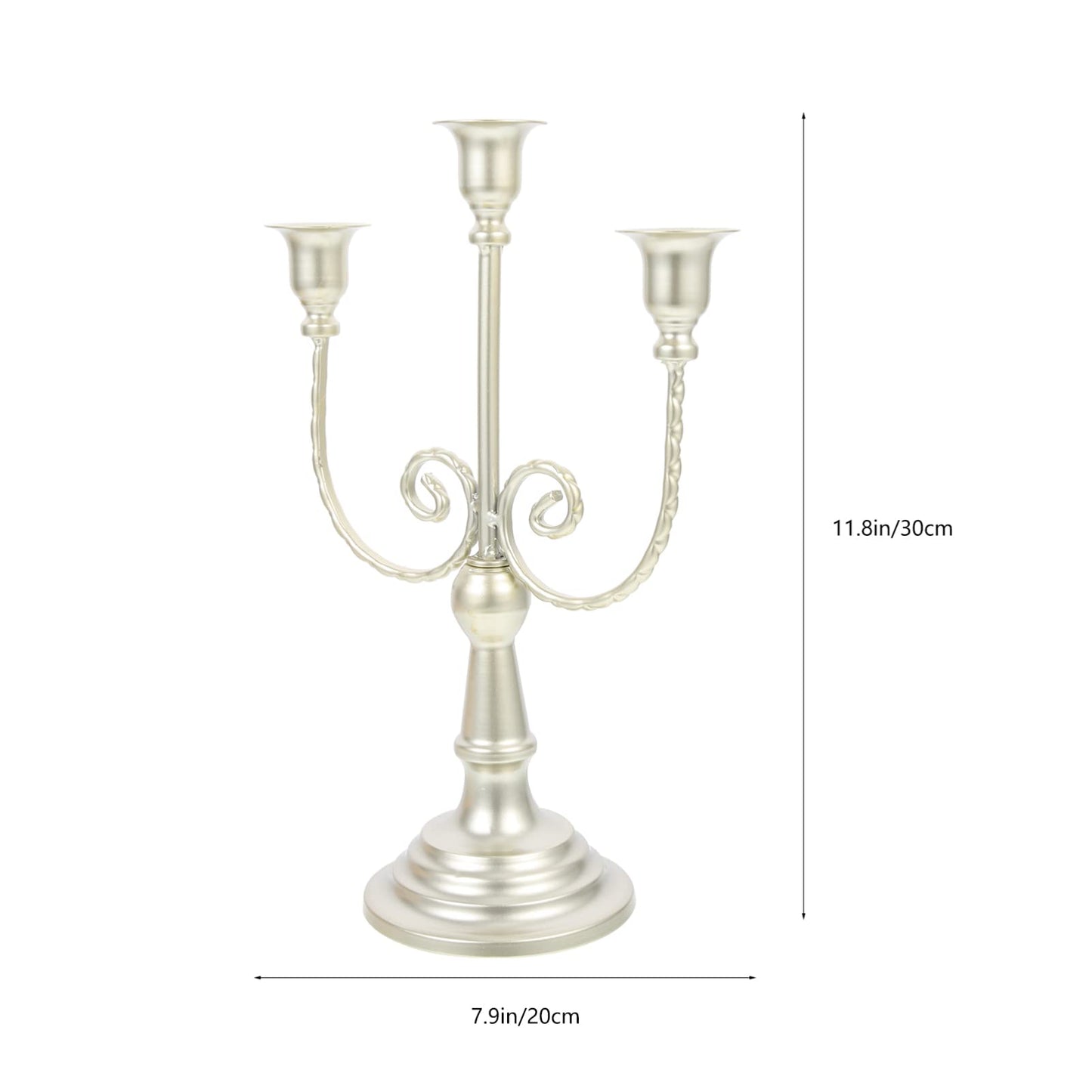 DECHOUS Retro Hollowed Iron Candlestick Set Black Taper Candle Holders European Style Candelabra for Tabletop Decor