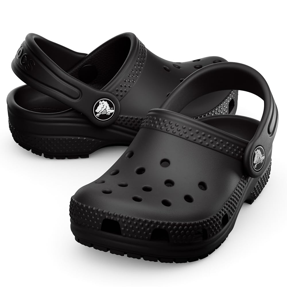 Crocs Unisex Junior Classic Clog K Clogs, Black, 5J UK
