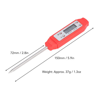Akozon Digital Food Thermometer Automatic Calibration Pen High Accuracy Electronic Pocket Thermometer Yellow Home and Family Appliance and Decor
