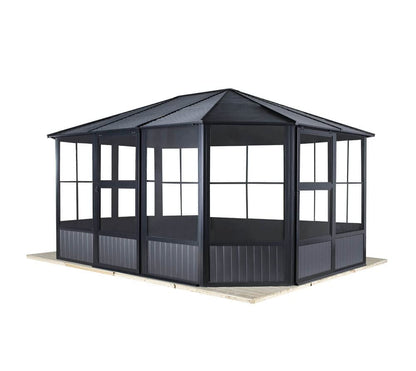 Sojag Outdoor 12' x 12' Charleston Solarium Outdoor Sunroom with Mosquito Nets