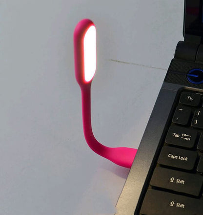 Mini Flexible Light, Portable USB Led Reading Night Lamp for PC Laptop Computer Notebook Power Bank - 2 Pack (Black)