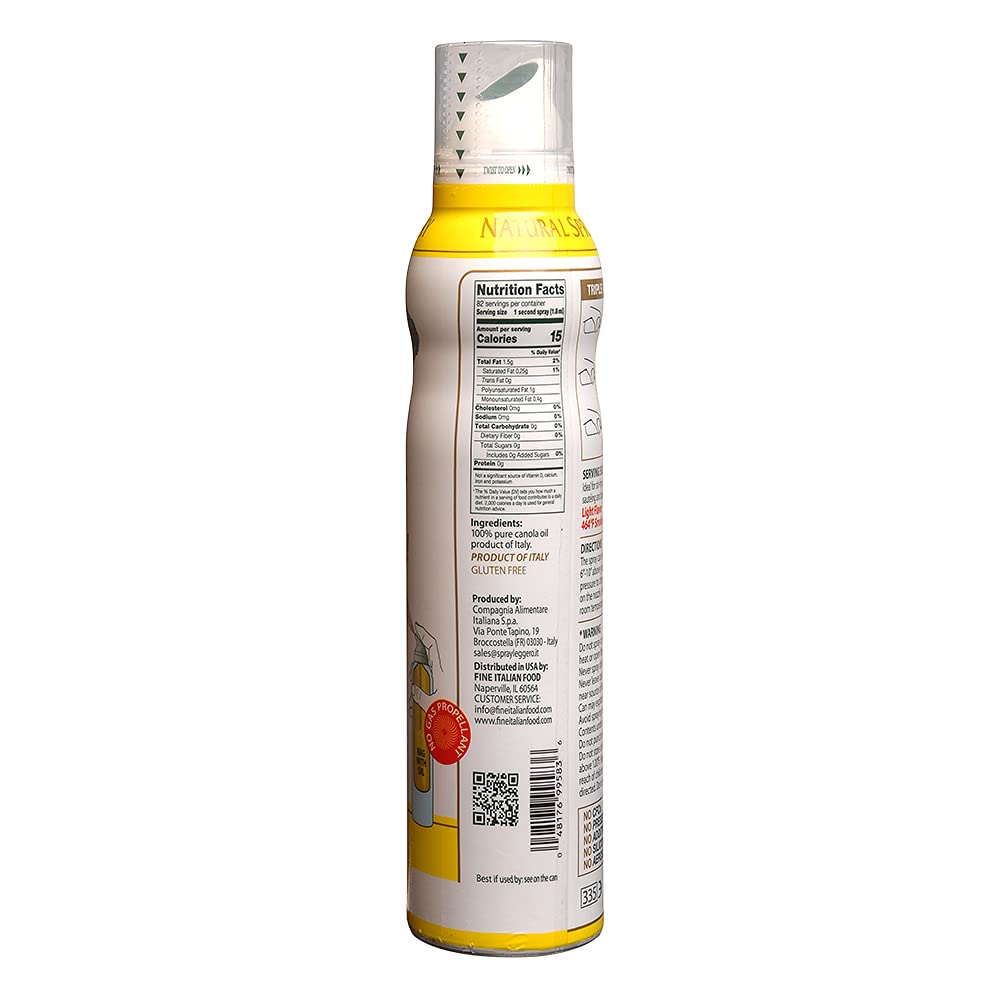 Mantova Canola Oil Spray, All natural, 5 oz(Pack of 1)