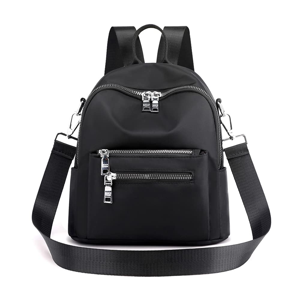 JIANLINST Women's Mini Backpack Purse Girls Fashion Shoulder Bags Water resistant Casual Daypack Rucksack Black