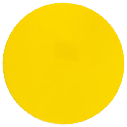 Champion Sports Round Poly Spot Markers for Sports, Activities, and Social Distancing - 10-inch, Set of 12 - Yellow