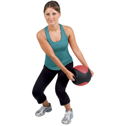 Aeromat Dual Grip Power Medicine Ball, 9cm/6-Pound, Black/Orange