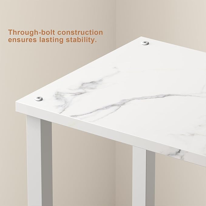 TUTOTAK End Table with Charging Station, Small Side Table with Outlets