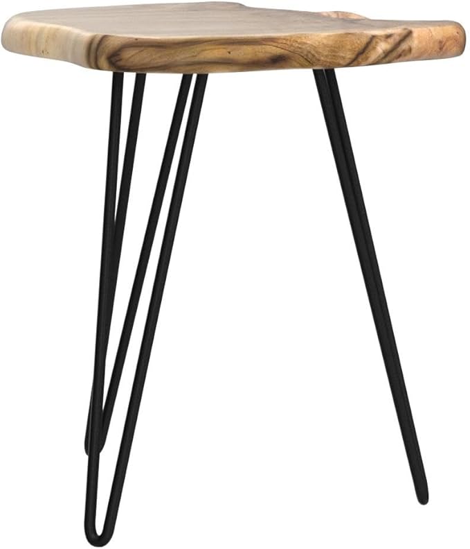 Greenage Cedar Roots Live Edge Side Table 12" x 13.5" x 17.4" Height Natural