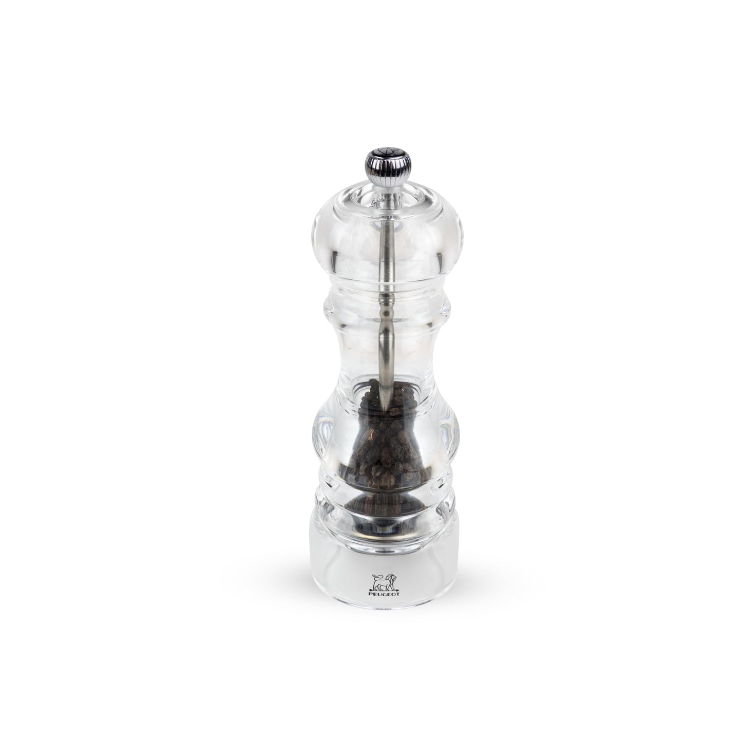 Manual pepper mill, acrylic, 18 cm