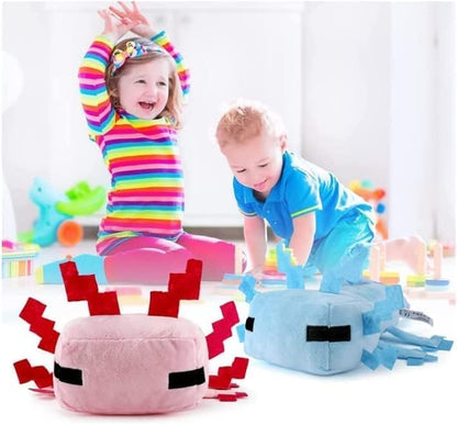 HQRYSH Plush Toys, Plush Toy Soft Pillows, Suitable for Video Game Enthusiasts, Children's Birthday Parties, Christmas Preferred Gifts (Pink/Blue)
