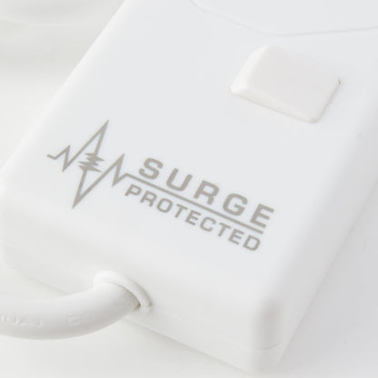 pro elec plpl15330pl 2 m Switched and Surge Protected 4 Gang Extension Lead white