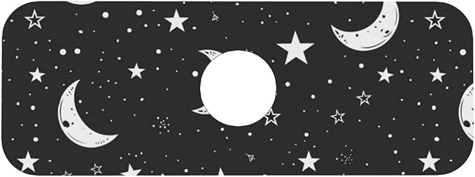 Faucet Draining Mat For Kitchen Sink, Moons Stars White Diatom Mud Absorbent