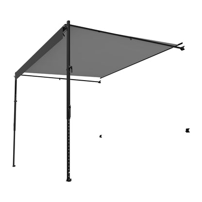 VEVOR Manual RV Awning Complete Kit, 14' Retractable Awning with Aluminum Alloy Frame, Outdoor Trailer Awning, Fit for Most RVs(Black Fade)