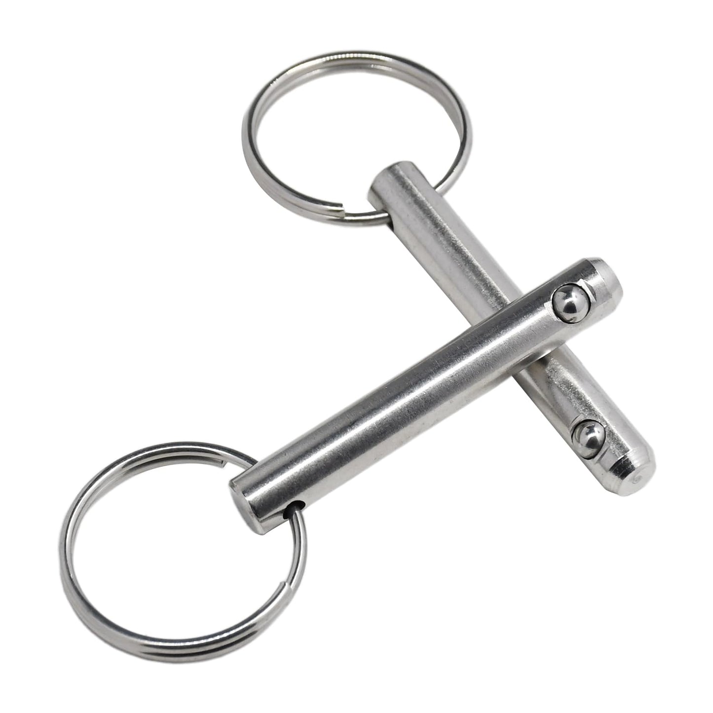 Chuuparts Set of 2 Quick Release Pins, 5/16" (8mm) Diameter, 2.17" (55mm) Total Length, 1.54" (39mm) Usable Length, Made of 316 Stainless Steel, Ideal for Bimini Tops and Marine Hardware