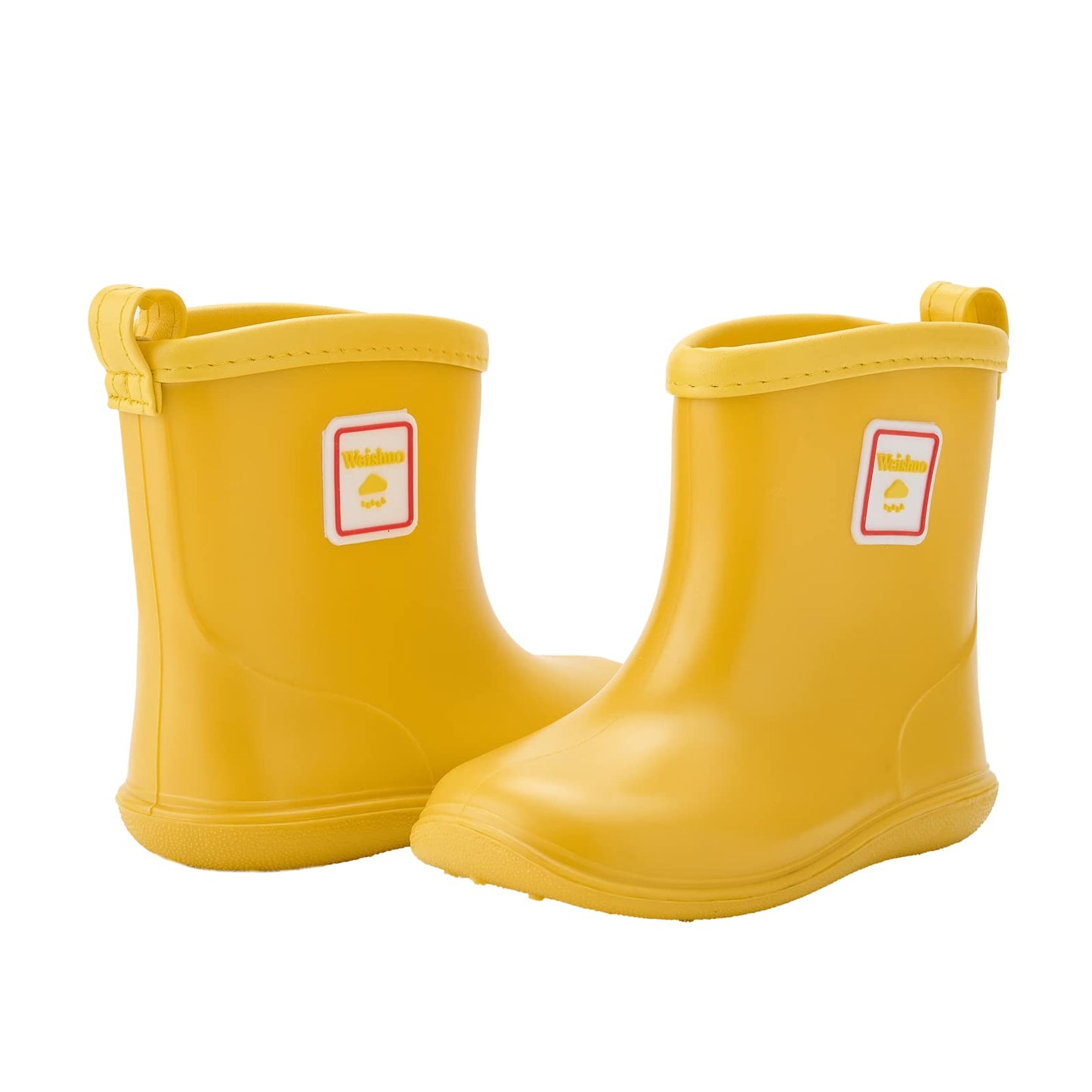 Baby Wellies Waterproof Lightweight Toddler Rain Boots for Little Kids Unisex Boys Girls, Manufacturer Size 14, 5.5 UK Child, Yellow