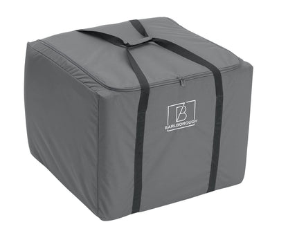 Barlborough Garden Cushion Protective Storage Bag Cover | Square Large 80 x 80 x 60cm | Waterproof Resistant with Zips for Outdoor Furniture Sofa Cushions Grey