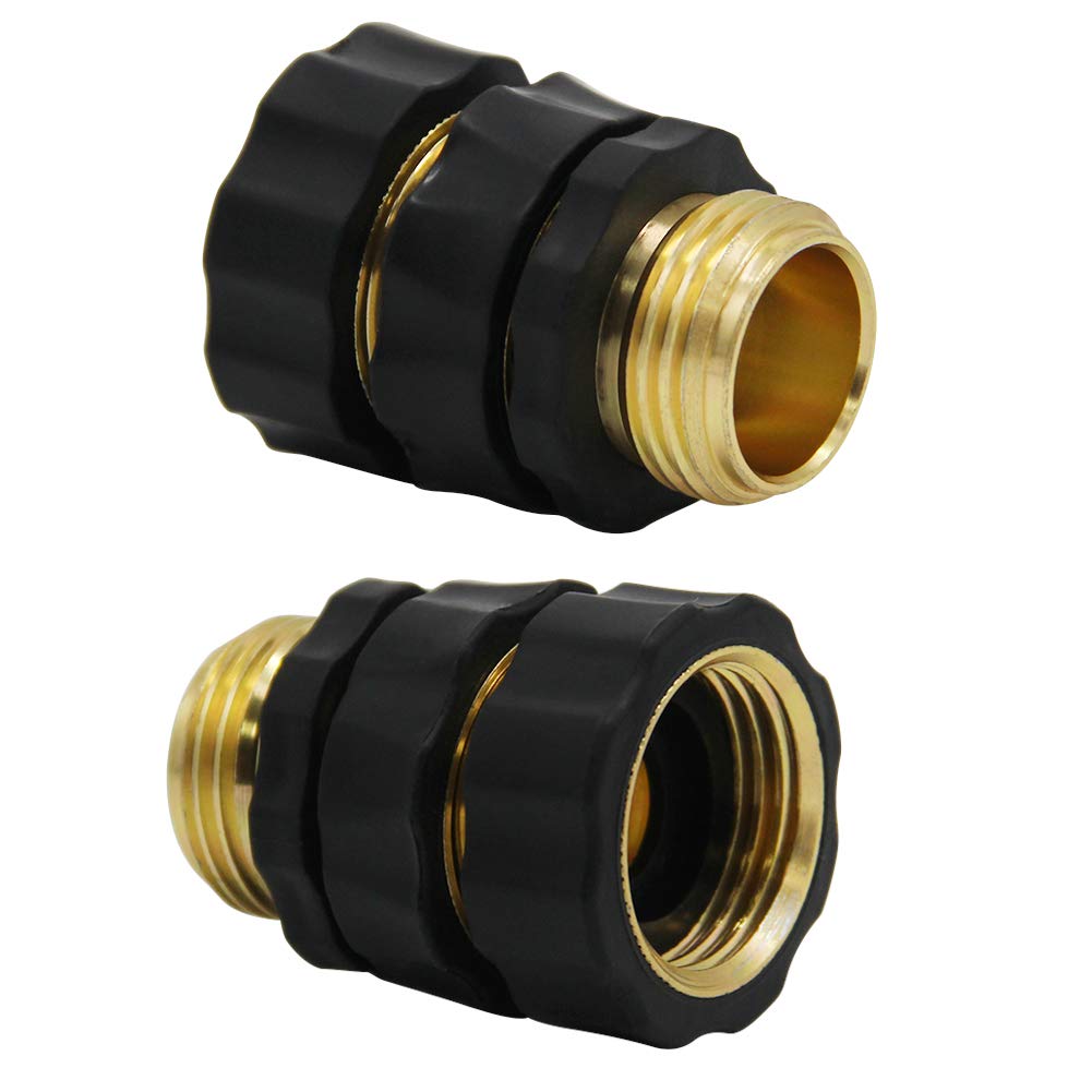 Twinkle Star 3/4 Inch Garden Hose Fitting Quick Connector Male and Female Set, 4 Set, Garden Hose Adapter, Quick Connect Hose Fittings, Garden Hose Connector, Hose Attachment
