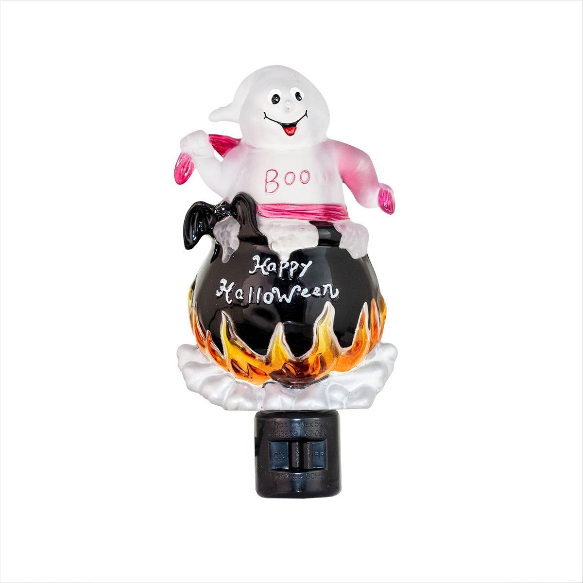 Novelty Lights LED Lamp Lamp Ghost in Cauldron Halloween Decoration Night Light with Swivel Plug