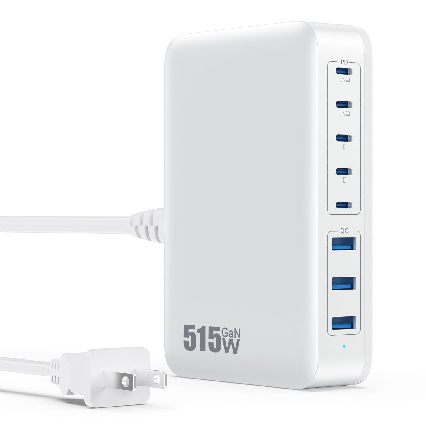 USB C Charger 200W USB C Charger Block,Upgraded GaN III 8-Port Fast Charging Station Hub,PD 65W Laptop Charging Adapter Compatible with MacBook Pro/Air,DELL,Steam Deck,iPhone 16/15/14,Galaxy S23/22