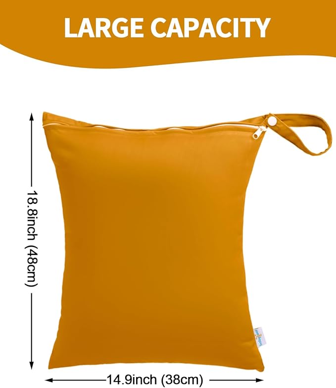 babygoal Travel Laundry Bags 2 Pack, Gym and Swimming-Washable Waterproof Wet