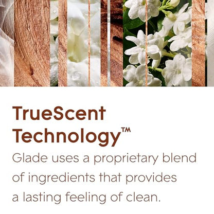 Glade Automatic Air Freshener Refills, Room Spray & Odour Eliminator, Sandalwood & Jasmine, Pack of 4 (4 x 269 ml)