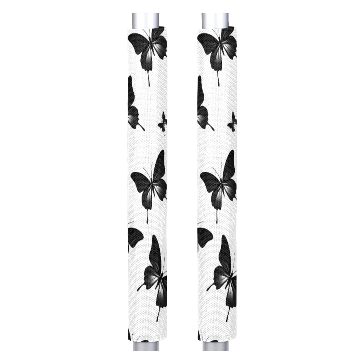 DXTKWL Black Butterfly Pattern Refrigerator Door Handle Covers Set of 2 Kitchen Appliance Handle Covers Protector for Fridge Microwave Stove Oven Dishwasher