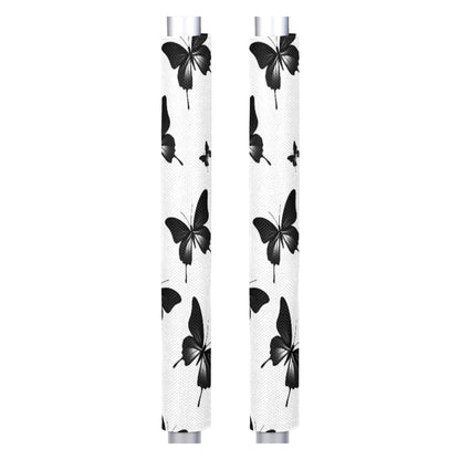 DXTKWL Black Butterfly Pattern Refrigerator Door Handle Covers Set of 2 Kitchen Appliance Handle Covers Protector for Fridge Microwave Stove Oven Dishwasher