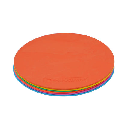 Eco Walker Spot Markers 6pcs 4inch 6inch 8inch 10inch 12inch Floor Marker for Kids Agility Training (8inch)