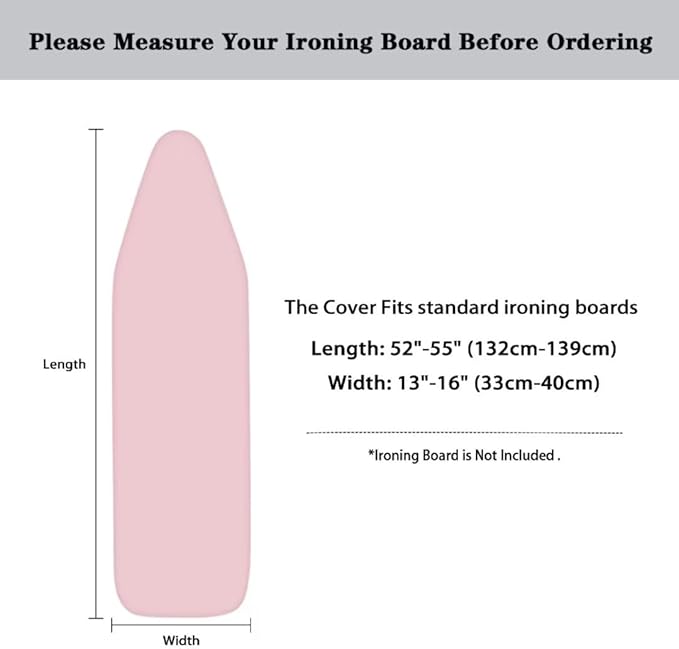 Pink Ironing Board Cover and Pad