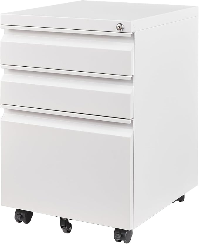 Letaya 3 Drawer Mobile File Cabinet
