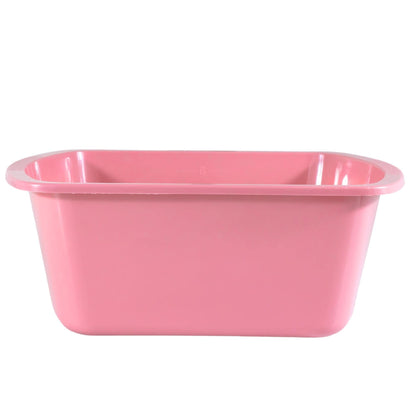 Wash Basins – Rectangular Plastic Hospital Bedside Soaking Tub - Small 7 Qt Graduated Bucket - Portable Washbasin for Washing, Cleaning, Foot Bath, Dishes, Face Cleansing Bowl -13.25 x 10 x 4.5 Inches