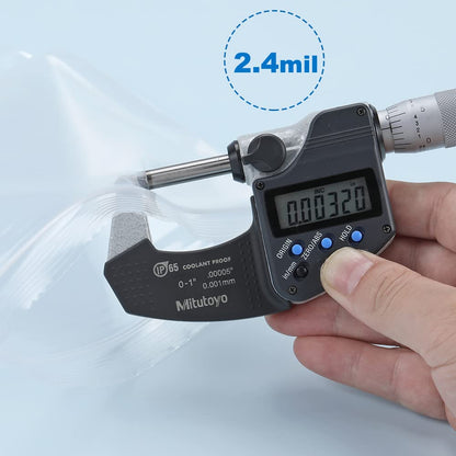 Somoga 50 PCS 12" x 12" Large Thick 2.4 Mil Clear Zip Poly Bags Plastic Reclosable Zip Seal Lock Bags Clothing Shoes Toys Prints Zipper Bag