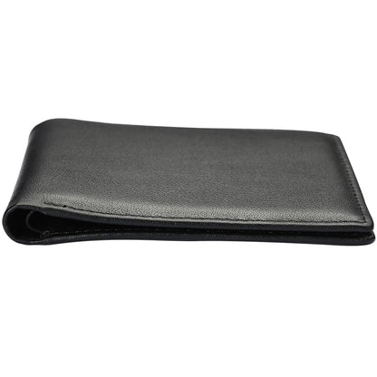 Hoobest RFID Blocking Genuine Leather Wallet, Men Slim Wallets with RFID Block Technology,Stop Electronic Pick Pocketing-Travel Wallet