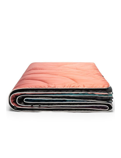 Rumpl Original Puffy Blanket - Warm Puffy Camping Blanket, 100% Recycled Polyester Insulation, Lightweight, Packable, Water-Resistant, Outdoor Puffer Blanket, 52"x75", Arizona Fade