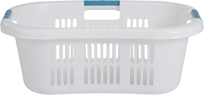 Rubbermaid Large Hip-Hugger Laundry Basket/Hamper, 1.5-Bushel, Stackable