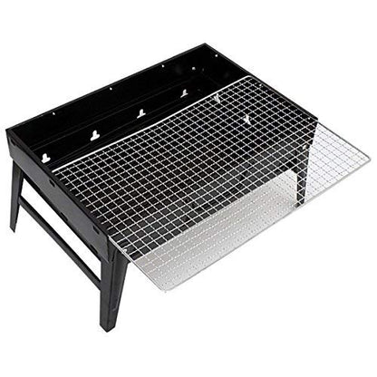 BBQ Barbecue Grill Portable Folding Charcoal for Camping Garden Outdoor Cooking Fun by Crystals®