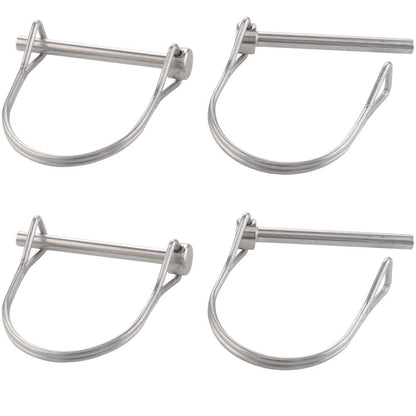 4 Pack Safety Coupler Pin 0.197" x 1.97"(5mm x 50mm), Full Marine Grade 316 Stainless Steel Heavy Duty Shaft Locking Pin
